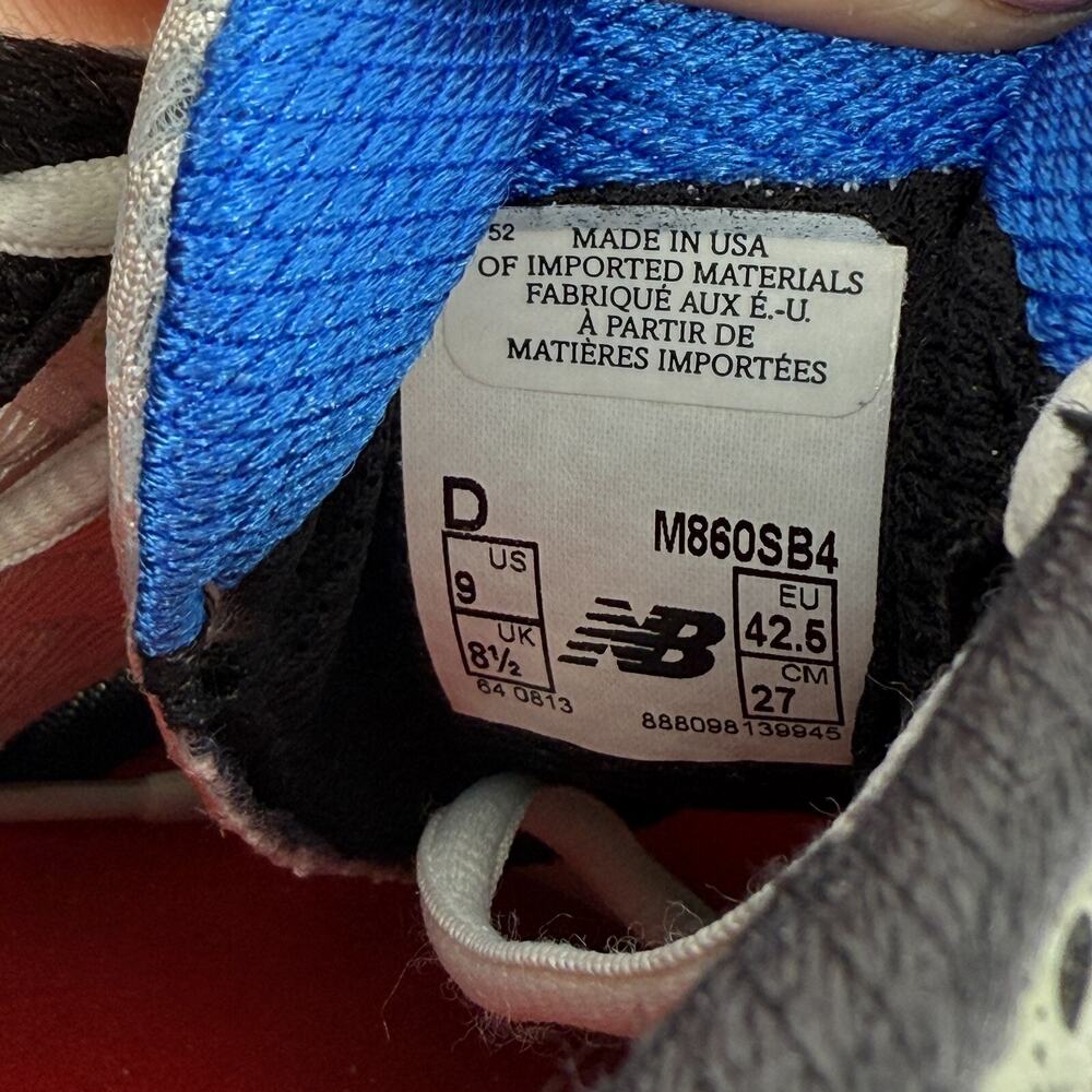 Y2K New Balance 860 M860SB4 Retro Silver Sneaker Running Shoe Made USA Men 9 D - Picture 5 of 8